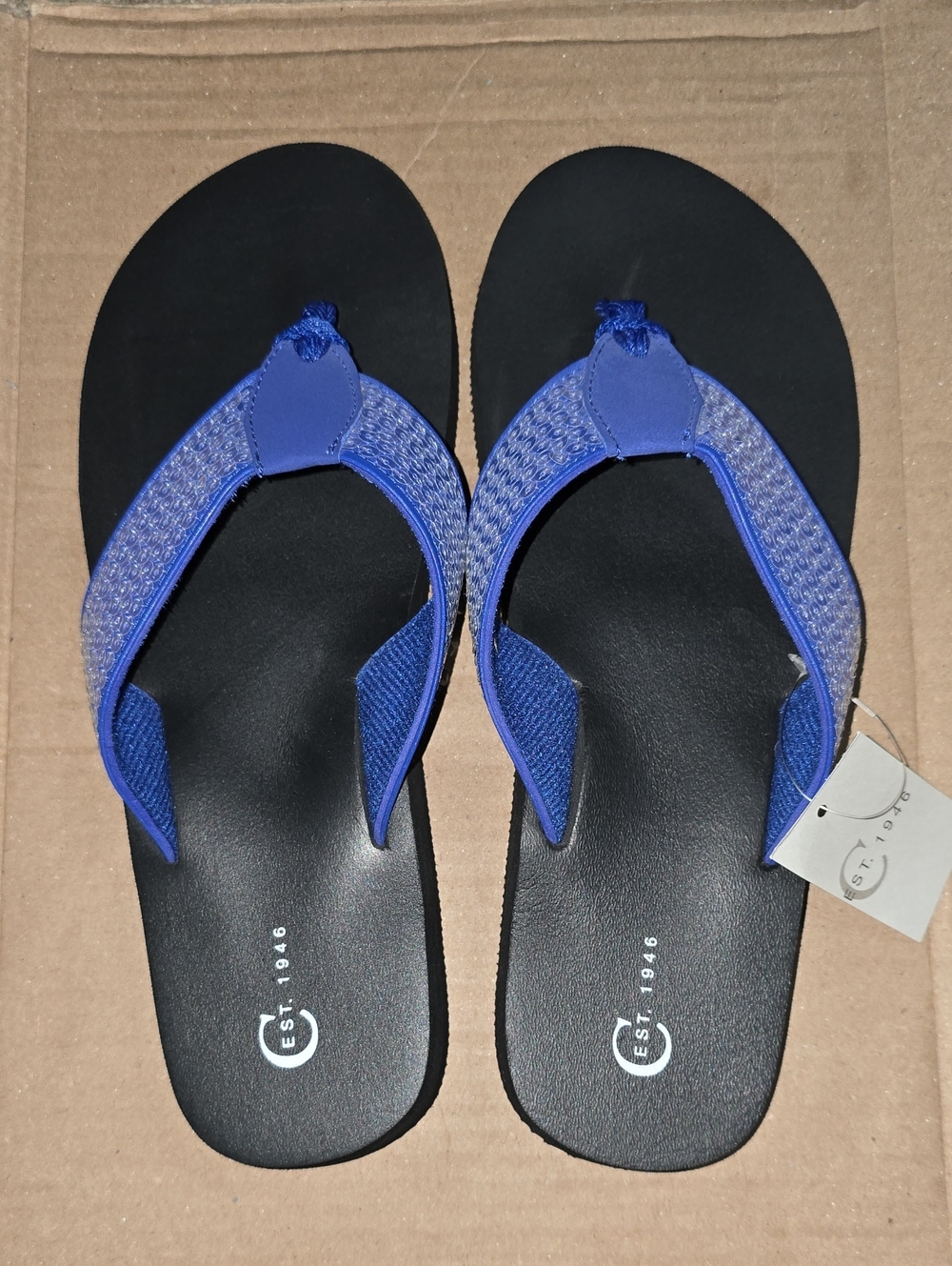 NWT Womens Cato Blue Foam FlipFlops Size 11